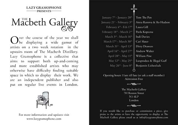 Lazy @ the Macbeth Gallery